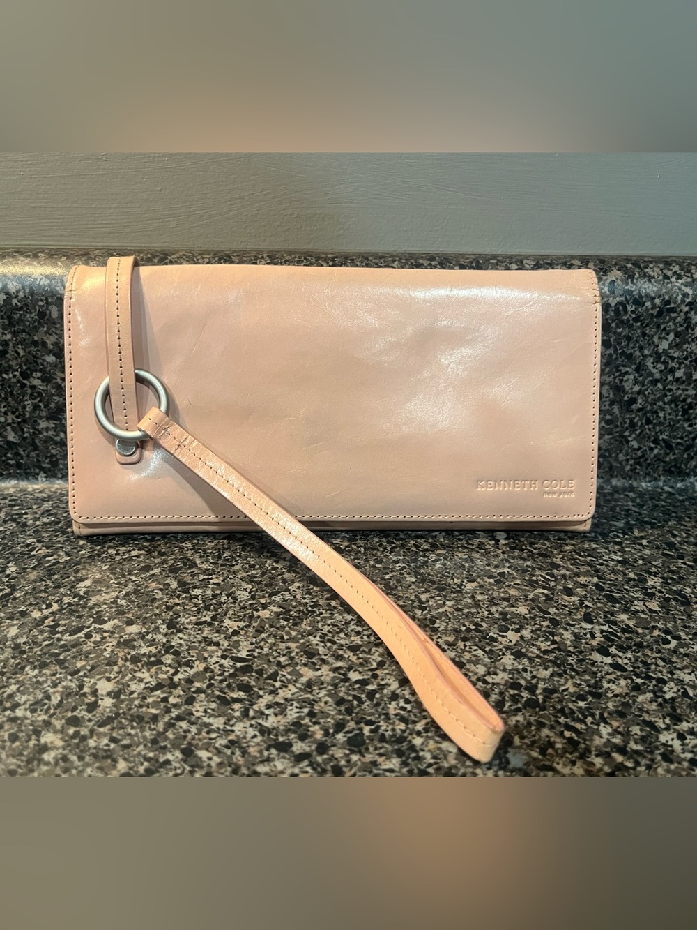 Kenneth Cole Light Blush Wristlet Clutch
